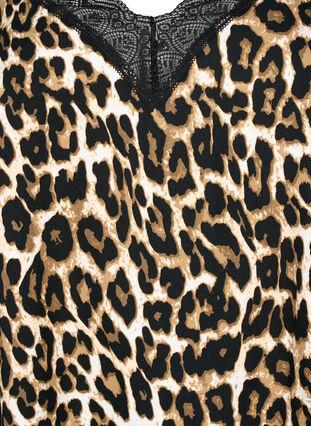 Zizzi Koronkowy top z wiskozy, Leopard, Packshot image number 2