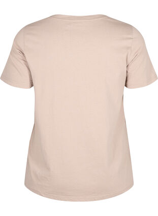 Zizzi T-shirt z motywem, S. Mink w. Text, Packshot image number 1