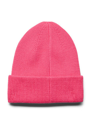 Zizzi Knit beanie, Fandango Pink, Packshot image number 1