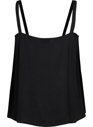 Zizzi Sleeveless top in viscose, Black, Packshot image number 1