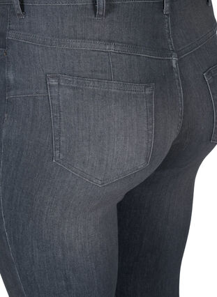 Zizzi High-waisted, push-up Amy jeans, Grey Denim, Packshot image number 3