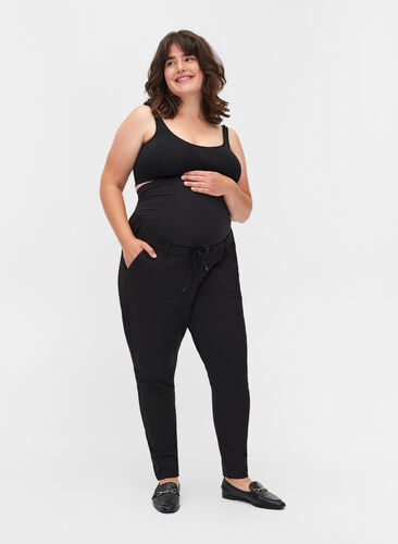 Zizzi Maternity Maddison pants, Black, Model image number 0