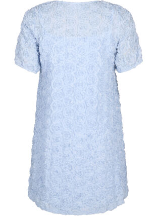 Zizzi Imprezowa sukienka w kwiaty 3D, Cashmere Blue, Packshot image number 1
