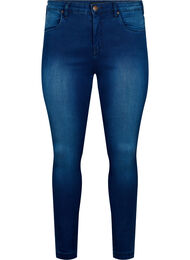 Super waskie jeansy Amy z wysokim stanem, Blue Denim, Packshot