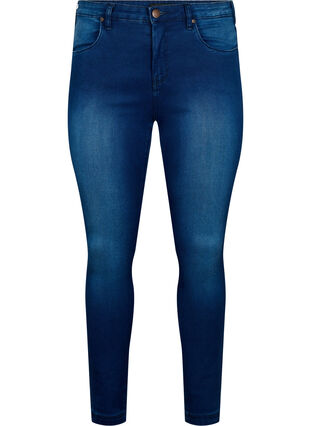 Zizzi Super waskie jeansy Amy z wysokim stanem, Blue Denim, Packshot image number 0