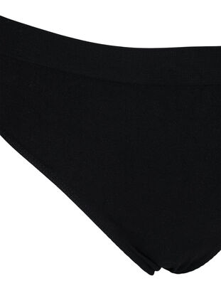 Zizzi 2-pack Tai briefs with regular waist, Black, Packshot image number 2