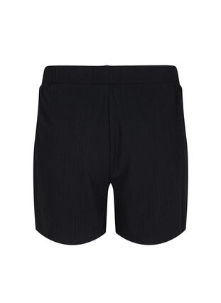 Zizzi Loose shorts with structure, Black, Packshot image number 1