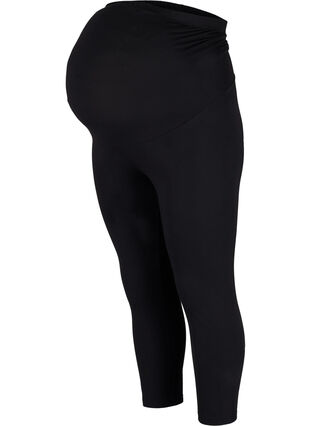 Zizzi Legginsy ciazowe o dlugosci 3/4, Black, Packshot image number 0