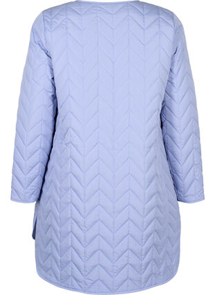 Zizzi Quilted jacket with buttons, Eventide, Packshot image number 1