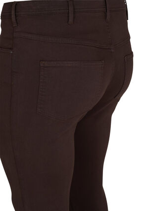 Zizzi Super slim Amy jeans with high waist, Molé, Packshot image number 3