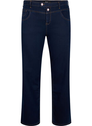 Zizzi Jeansy Gemma o tradycyjnym kroju z wysokim stanem, Blue denim, Packshot image number 0