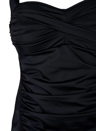 Zizzi Drapowane tankini, Black, Packshot image number 2