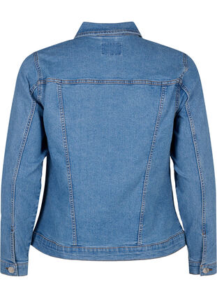 Zizzi FLASH – kurtka jeansowa z elastycznej mieszanki bawelnianej, Blue Denim, Packshot image number 1
