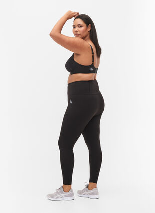 Zizzi CORE, SUPER TENSION TIGHTS – Legginsy z kieszenia wewnetrzna, Black, Model image number 1