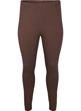 Zizzi Bawelniane legginsy z podszewka, Chocolate Martini, Packshot image number 0