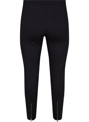 Zizzi Legginsy z suwakami, Black, Packshot image number 1