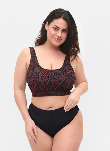 Zizzi Dól bikini z regularnym stanem, Black, Model image number 0