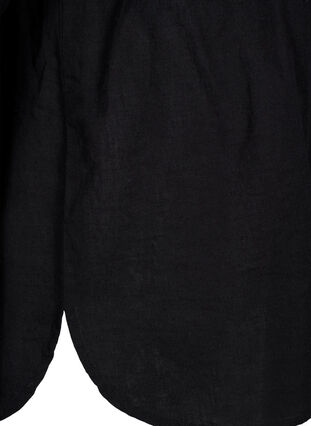 Zizzi Bluzka koszulowa z zapieciem na guziki, Black, Packshot image number 3