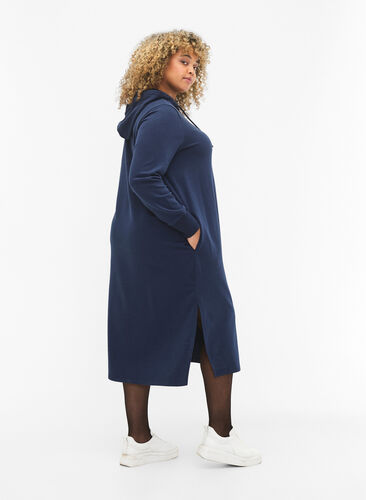 Zizzi Bluza z kapturem, Dress Blues, Model image number 1