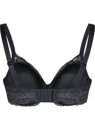 Zizzi Cup bra with lace and underwire, Black, Packshot image number 1