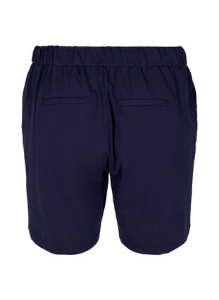 Zizzi Loose shorts with drawstring and pockets, Navy Blazer, Packshot image number 1