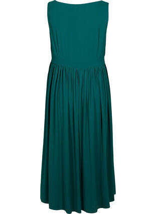 Zizzi Sleeveless maxi dress with pleats, Botanical garden, Packshot image number 1