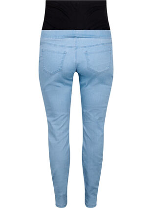 Zizzi Jegginsy ciazowe z kieszeniami z tylu, Light blue, Packshot image number 1