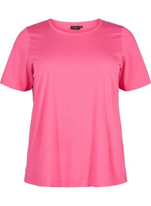 Zizzi Flash - koszulka z okraglym dekoltem, Hot Pink, Packshot image number 0