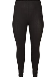 Legginsy z wiskozy w stylu basic, Black, Packshot