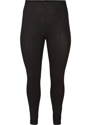 Zizzi Legginsy z wiskozy w stylu basic, Black, Packshot image number 0