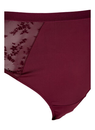 Zizzi Thong with regular waist, Bordeaux Ass, Packshot image number 2