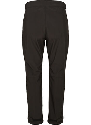 Softshellowe spodnie z regulowanym rzepem, Black, Packshot image number 1