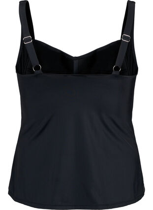 Zizzi Tankini z drapowaniami, Black, Packshot image number 1