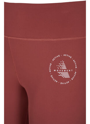 Zizzi Gladkie legginsy treningowe, Sable, Packshot image number 2