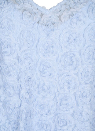 Zizzi Imprezowa sukienka w kwiaty 3D, Cashmere Blue, Packshot image number 2