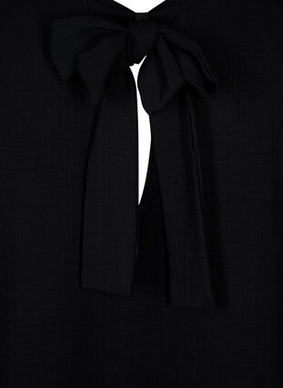 Zizzi Krótka sukienka z ozdobna kokardka z tylu, Black, Packshot image number 3