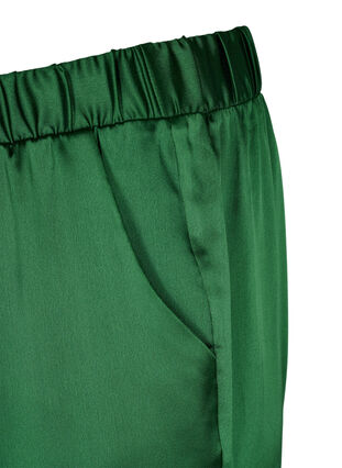 Zizzi Loose trousers with pockets and elasticated edge, Formal Garden, Packshot image number 3